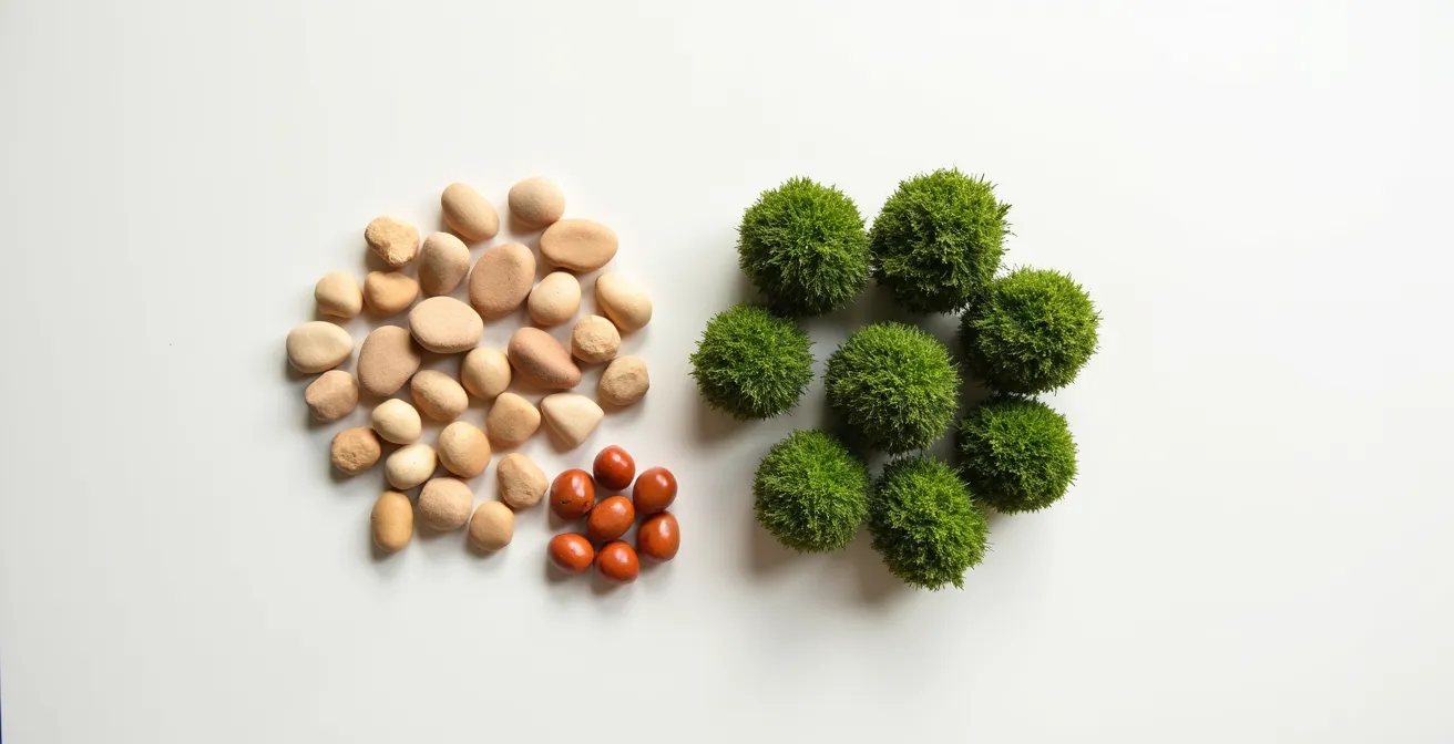 60-30-10 Farbverteilung in einem deutschen Wohnraum visualisiert